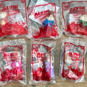 NEW Alvin & the Chipmunks The Squeakquel McDonald's Toys 2009  COMPLETE SET 1-6